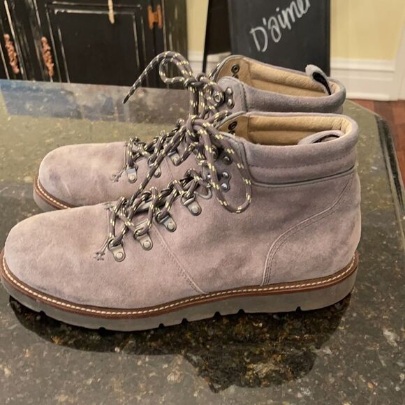 *Banana Republic* Grey Suede Ortholite Men’s Boots Sz 11.5 - Picture 4 of 10